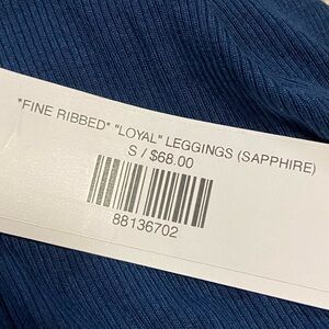 Mimu Maxi "FINE RIBBED* "LOYAL" LEGGINGS (SAPPHIRE)